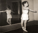 Dar taking ballet exam