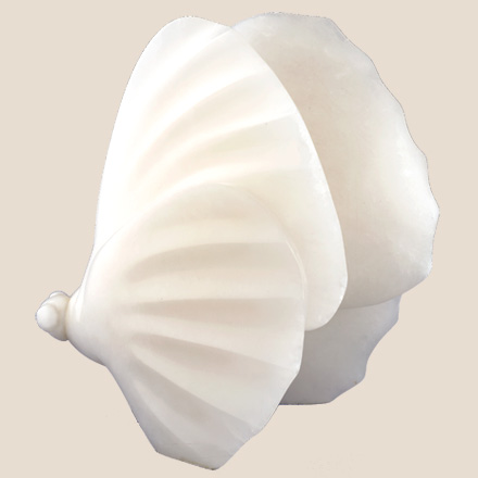 alabaster sculpture of moth