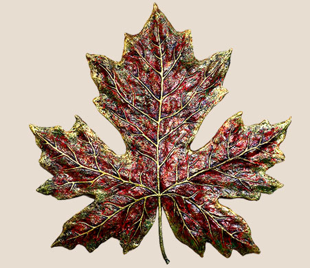 paper pulp maple leaf