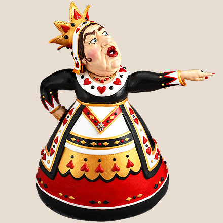 polymer clay sculpture of a Queen