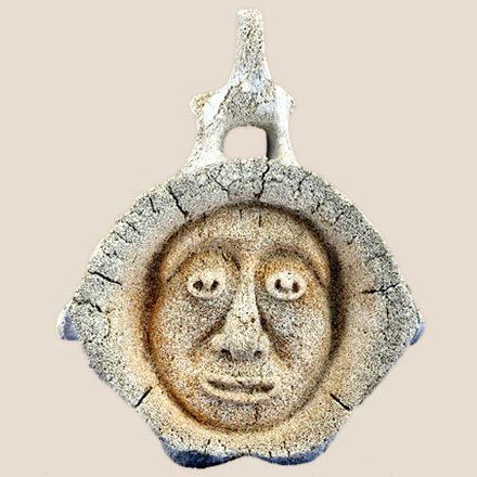 sculpture of whale dweller