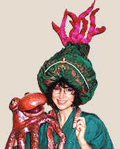 dar with funny hat on